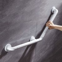135° Dusch-Haltegriff für Badewannen, Edelstahl-PVC-Haltegriff für Behinderten- und Senioren-WC, 45 45 cm von FREOSEN