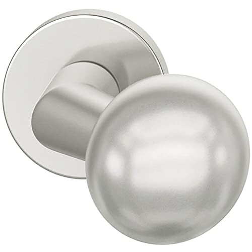 FSB 0 23 0846 03400 0105 Silber Türknopf ø 50mm ASL/AGL gekröpft auf Rosette, Türknauf nach ÖNORM Aluminium elxoiert von FSB