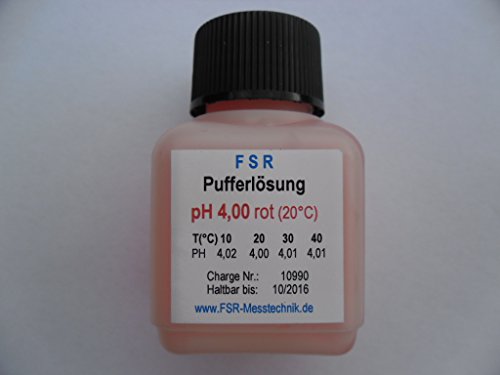 pH 4 Kalibrierflüssigkeit Pufferlösung Eichlösung für pH Messgerät Tester Meter von FSR