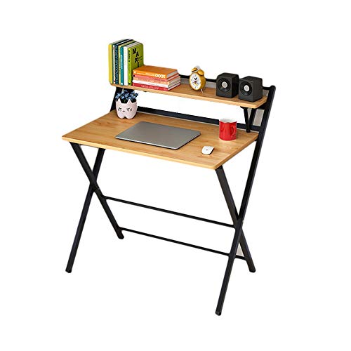 FSYM Computertisch, einfacher Klapptisch, Schreibtisch, einfacher Haushalt, Kleiner Tisch, tragbarer Picknick-Klapptisch, Kartentisch, Klapptablett von FSYM