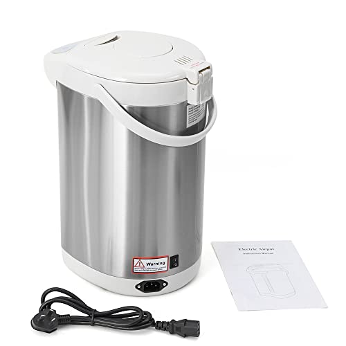 4 Liter Wasserspender Heißwasserspender Wasserkocher Teekocher Thermopot,Electric Thermo Pot Heißwasserspender 750W (Grau) von FUROMG