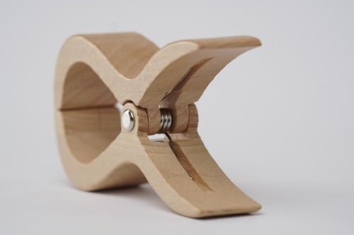 Accessories Spezielle Große Clips aus Holz Strand Klammern für Strandtuch Wäscheklammern Klammer Strandliege Yacht Kinderwagen Zubehör Geschenk (4, groß) von FUTURE OF FURNITURE