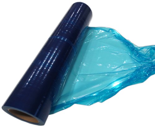 Schutzfolie 250mmx100m blau Polyethylen-Folie 50my widerstandsfähig Klebefolie Fensterfolie Plastikfolie Strechfolie von FaMa GbR