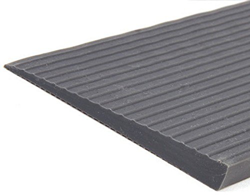 FabaCare Schwellenrampe Gummi mit Klebefläche, Rampe für Türschwellen, grau, Türschwellenrampe, Rollstuhlrampe, 20 mm x 150 mm x 1000 mm, Schwellenhöhe 2 cm von FabaCare