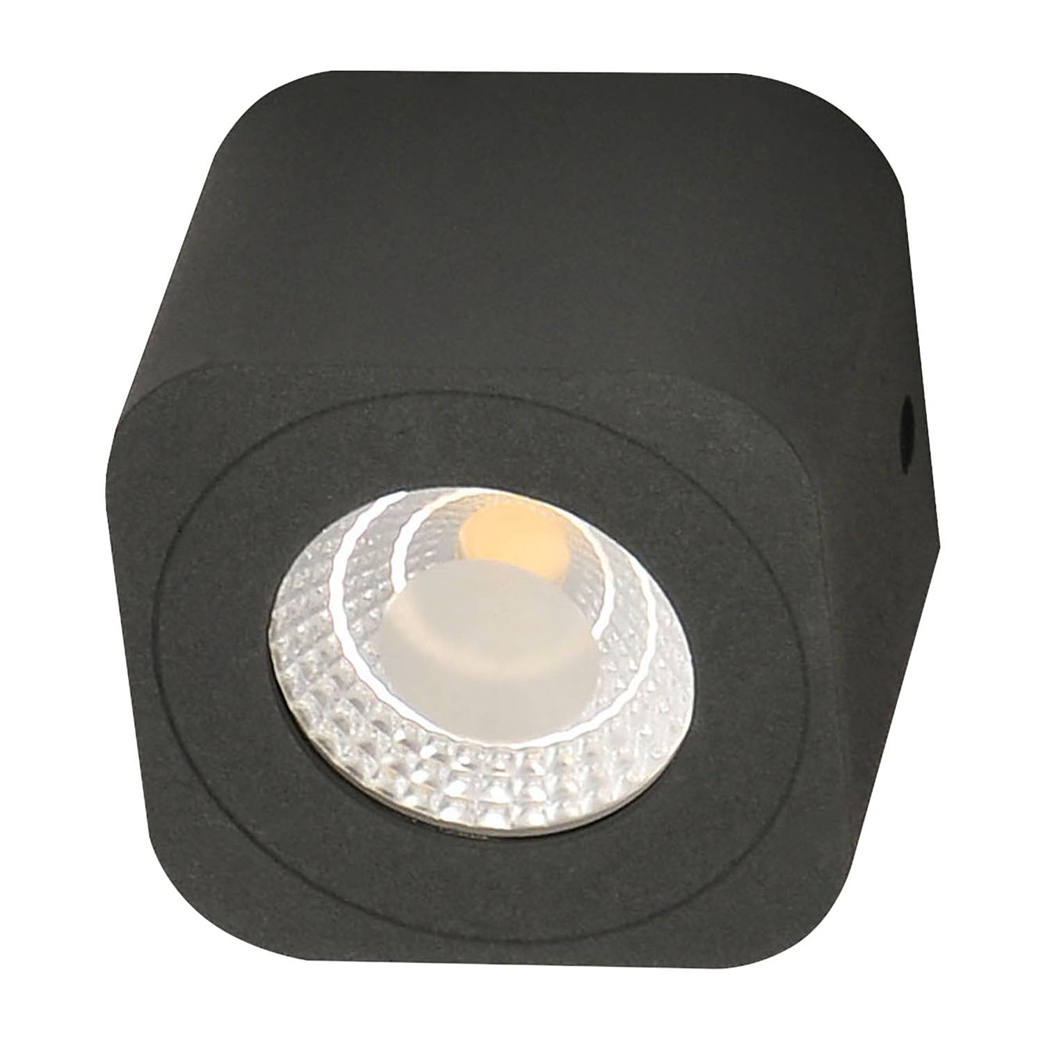 Fabas Luce LED-Spot Palmi Aluminium Anthrazit 7x5x7 cm (BxHxT) 1-flammig inkl. Leuchtmittel von Fabas Luce