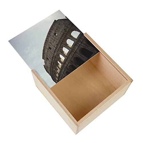 Fabulous Kiste aus Holz – Kolosseum Rom Italien Antike Monument Weltkultur (11 x 11 x 3,5 cm) von Fabulous