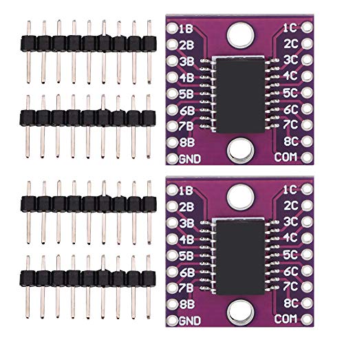 Fafeicy 2 Stück ULN2803A Darlington Transistor Arrays Treibermodul, 50 V 500 mA Hochstromspannungstreiber, Hochstandsspannung und Hochstrom, zum Schalten induktiver Lasten (2) von Fafeicy