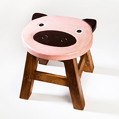 Kinderhocker, Schemel, Kinderstuhl massiv aus Holz mit Tiermotiv……... , 25 cm Sitzhöhe für unsere Kindersitzgruppe von Fairentry