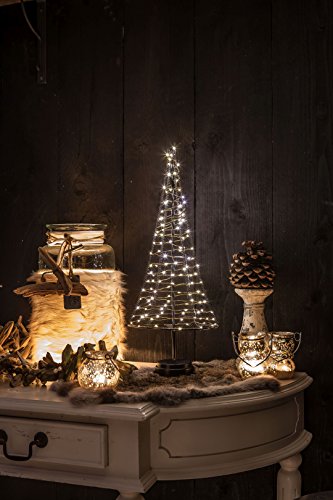 Christmas United LED Weihnachtsbaum 120 LED innen 50cm Metall silber von Fairybell