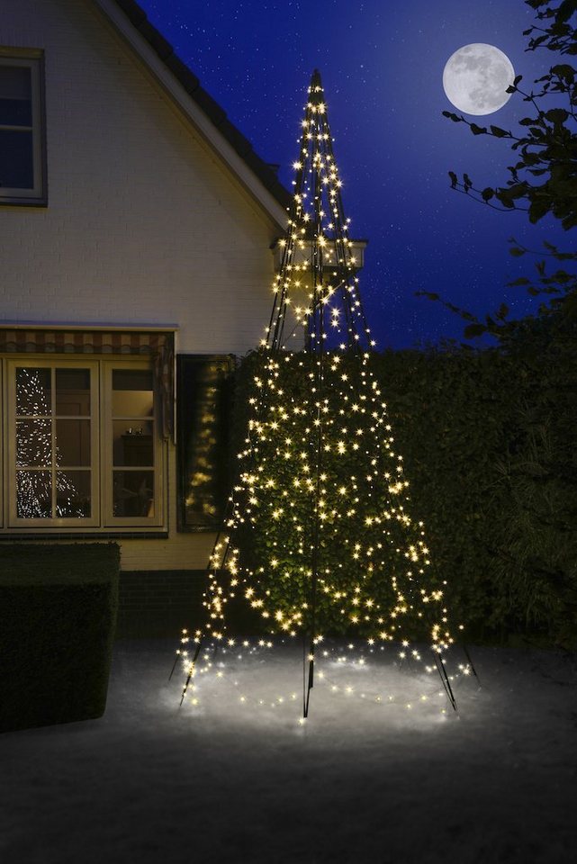 Fairybell LED Baum Fairybell LED Weihnachtsbaum outdoor warmweiß, Ohne Funktion, LED fest integriert, Warmweiß von Fairybell