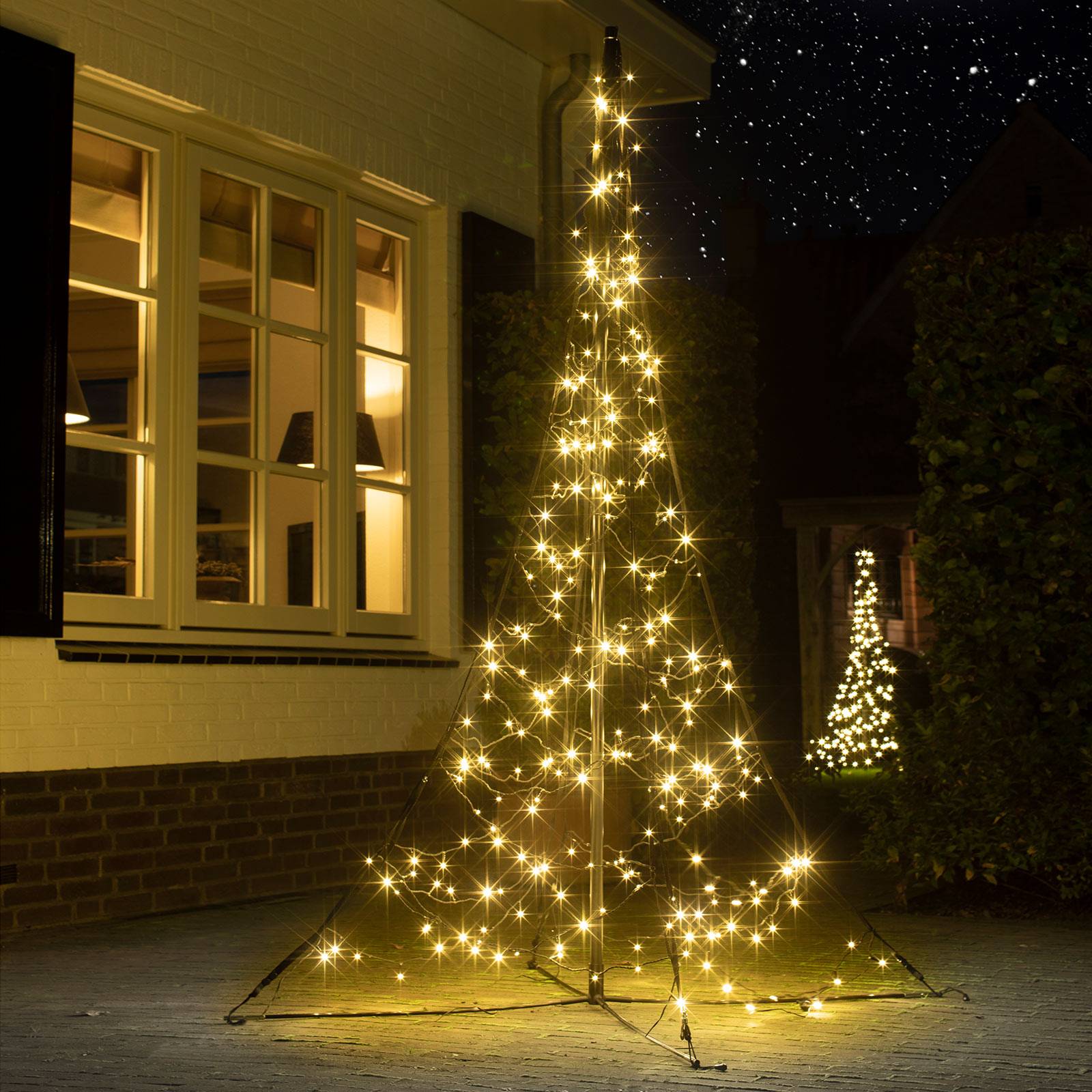 Fairybell Weihnachtsbaum mit Mast, 240 LEDs 200cm von Fairybell