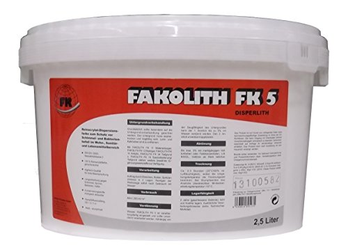 Fakolith FK 5 Anti-Schimmelfarbe, innen 2,5 Liter von Fakolith
