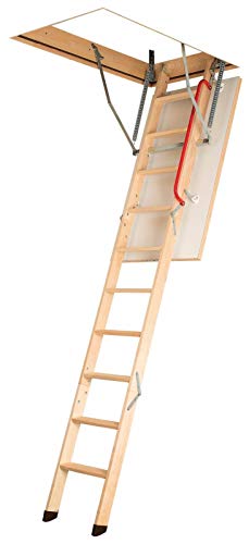 Gedämmte Bodentreppe, Holztreppe, Speichertreppe, Dachbodentreppe - Viele Größen und Modellen (LWK Komfort, 70 x 120 x 280 cm) von Fakro