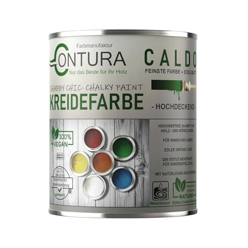 Contura BeGreen 100ml. Kreidefarbe Shabby Chic Möbellack Lack Möbel Farbe Holzlack Natur (09 Cappuccino) von Farbmanufaktur CONTURA Nur das Beste für ihr Holz