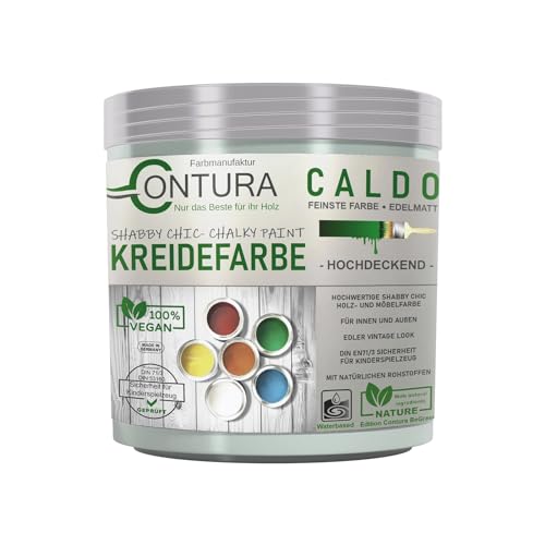 Contura BeGreen 250ml. Kreidefarbe Shabby Chic Möbellack Lack Möbel Farbe Holzlack Natur (32 Tropical) von Farbmanufaktur CONTURA Nur das Beste für ihr Holz