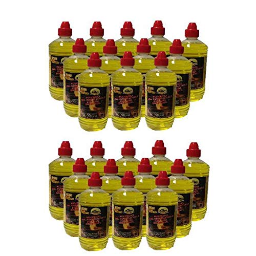 Brenngel 24x 1 Liter Flaschen für Gelkamine Ethanolkamine Wandkamine Bodenkamine von Farmlight