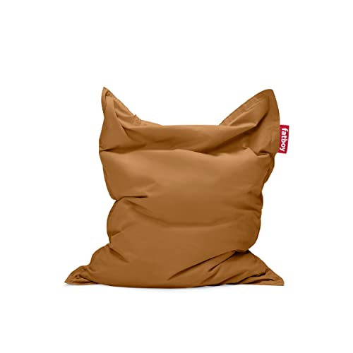 Fatboy Original Stonewashed (-25%) Sitzsack - Indoor Beanbag aus Baumwolle - Sitzkissen Almond - Für Erwachsene und Kinder - 180 x 140 cm von Fatboy