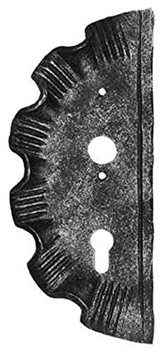 Fenau | Schlossplatte links | Maße: 110x260x4 mm | Dornmaß: 40 mm | Stahl S235JR, roh von Fenau