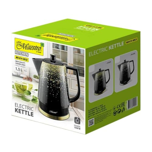 Maestro MR-074-GOLD Ceramic Electric Kettle von Feel Maestro