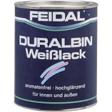 Feidal Duralbin Weißlack, hochglänzend / 250 ml / für innen u. außen / Malerqualität / Alkyharzlack / auf Lösemittelbasis von Feidal GmbH