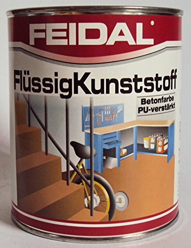 Feidal Flüssigkunststoff, zum Versiegeln und Beschichten von Betonböden, Farbton: Kieselgrau RAL 7032 / 2,5 Liter von Feidal GmbH