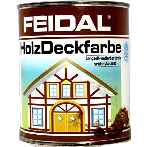 Feidal Holzdeckfarbe, 0,75 Liter in weiss von Feidal GmbH