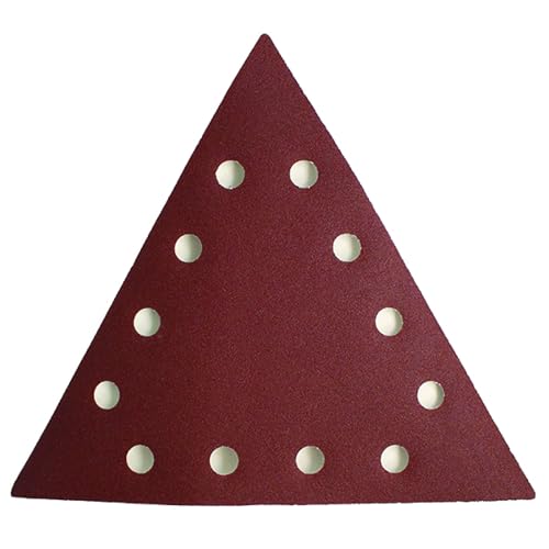 FEIDER ABT–120er Schleifdreiecke - Multifunktionales Schleifpapier - Schleifen und Glätten von Gips, Holz und Trockenbau –120er Körnung - 28.5x28.5x28.5cm - 10er Pack, Pink von Feider