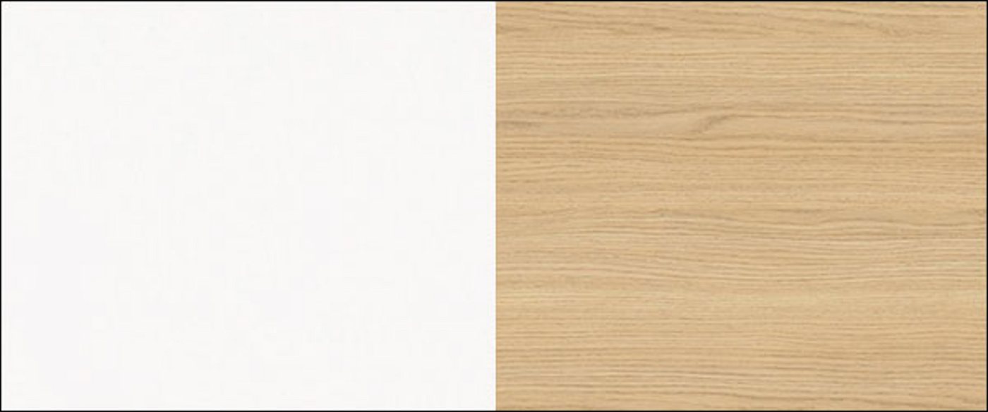 Feldmann-Wohnen Mikrowellenumbauschrank Arezzo (1-St) 60cm Front- und Korpusfarbe wählbar grifflos für Dunstabzugshaube von Feldmann-Wohnen