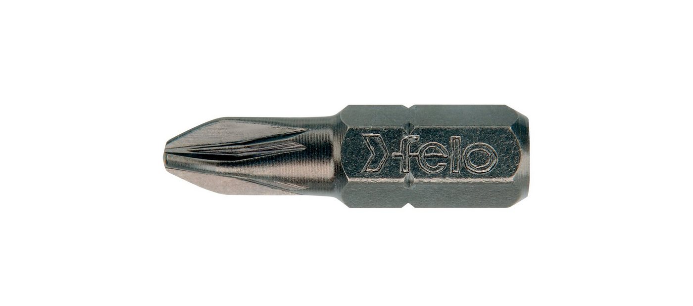 Felo Kreuzschlitz-Bit Felo Bit, Industrie C 6,3 x 25mm PZ 1 (100 Stück) von Felo