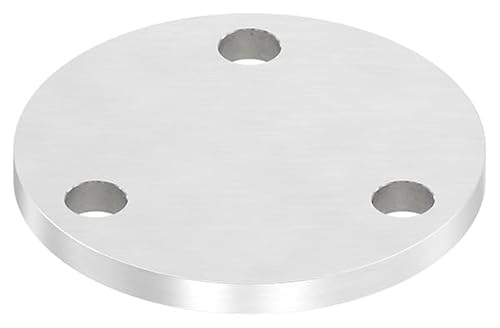 FeNau - Ankerplatte - Maße: 100x8 mm - Längsschliff - aus Edelstahl: V2A - 3 Bohrungen (außen) Ø 11 mm von Fenau