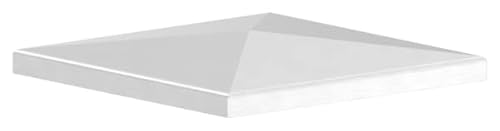 Fenau - Pyramiden-Kappe - für Vierkantrohr: 140x140 mm - aus V2A (Edelstahl) - Zaunpfosten-Kappe für Metall-Pfosten Zaun zum Anpunkten/Schweißen von Fenau