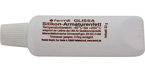 GLISSA SILIKON Armaturenfett Schmier- und Dichtmittel für Trinkwasserarmaturen fermit 23 g von Fermit