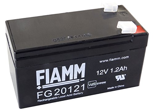 FIAMM Akku als Ersatz für FG20121 12V 1,2Ah Bleiakku BleiGel Akku (VDS) von Fiamm