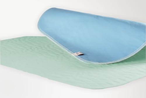 8er Pack, Inkontinenzauflage 75x90 wasserdichte Bett Inkontinenzunterlage waschbar, atmungsaktiv, grün-blau von Castejo CA3302/C (8) von Fiducia
