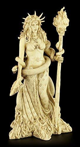 Hekate Figur - Griechische Göttin der Magie weiß - Wicca Altarfigur Magie von Figuren Shop GmbH