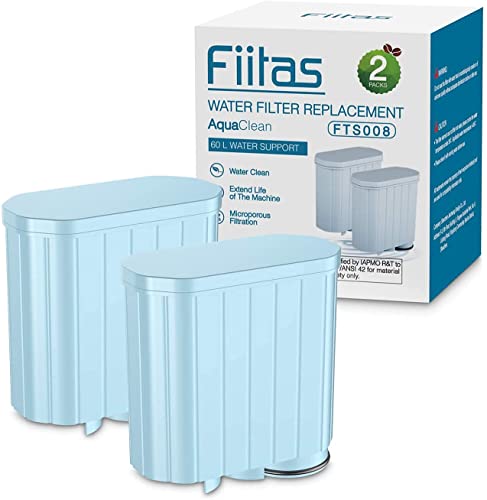 Fiitas Aqua Clean Filter für Philips Kaffeevollautomat CA6903 Aquaclean Wasserfilter Kompatibel mit Philips Latte Go, Saeco, 3100, 4000, 5000 Serie (2 Packs) von Fiitas