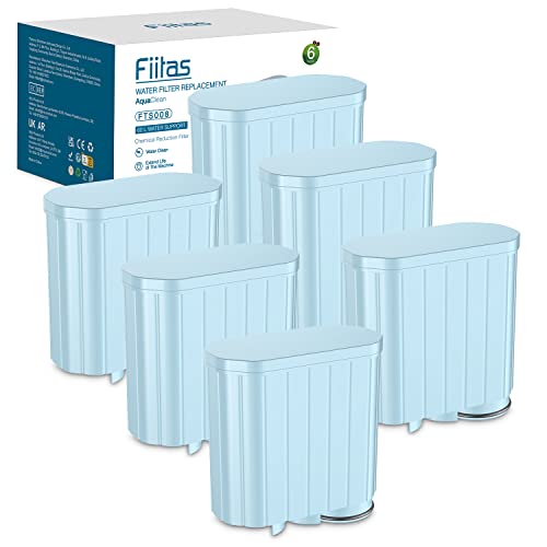 Fiitas Aqua Clean Filter für Philips Kaffeevollautomat CA6903 Aquaclean Wasserfilter Kompatibel mit Philips Latte Go, Saeco, 3100, 4000, 5000 Serie (6 Packs) von Fiitas