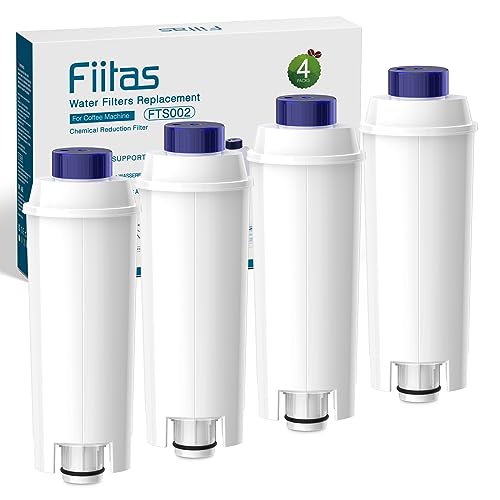 Fiitas DLSC002 WasserFilter für Delonghi Kaffeemaschine Magnifica s Dinamica, ECAM, ESAM, ETAM Serie (4) von Fiitas