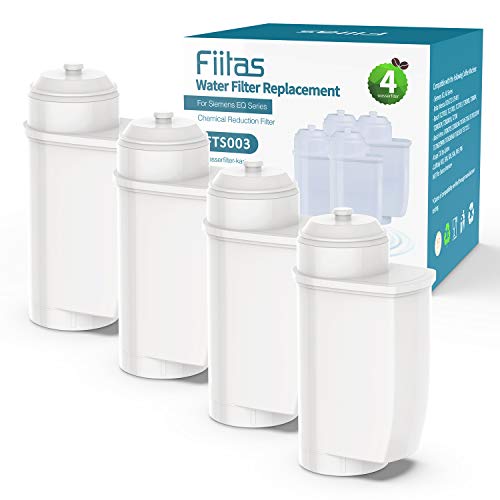 Fiitas Wasserfilter für Siemens EQ6 EQ7 EQ500 EQ Series Kompatibel mit Brita Siemens Intenza TZ70003 Kaffeevollautomaten Wasserfilter (4er Pack) von Fiitas