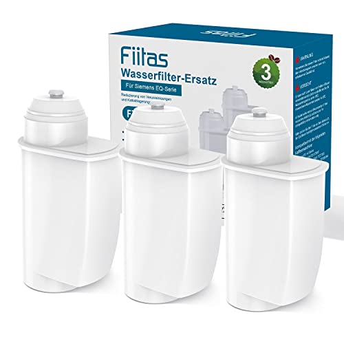 Fiitas Wasserfilter für Siemens EQ6 EQ7 EQ500 EQ Series Kompatibel mit Brita Siemens Intenza TZ70003 Kaffeevollautomaten Wasserfilter(Pack of 3) von Fiitas
