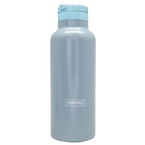 Heiße und kalte doppelwandige Thermos Sportflasche mit Strohhalmverschluss von NERTHUS