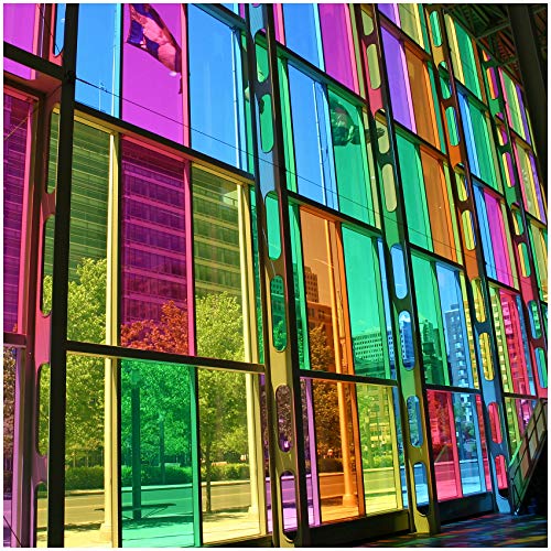 (9,50 €/m²) 8300 Fensterfolie Tönungsfolie Transparent Selbstklebend Durchsichtig Folie für Fenster Glastüren Raumteiler Spiegel (051 Enzianblau, 63cm x 5m) von Finest Folia