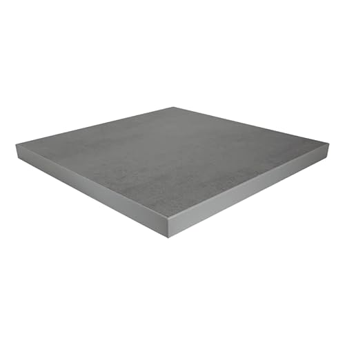 Dekorspanplatte Chromix anthrazit Beton Spanplatte als Tischplatte, Schreibtischplatte, Laden- & Möbelbau, Maße: 50 x 50 cm, Stärke: 38 mm von Firstlaser GmbH