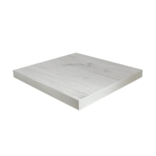 Dekorspanplatte Eiche rustikal weiß als Tischplatte, Schreibtischplatte, Arbeitsplatte, Laden- und Möbelbau, 100x70 cm, Stärke: 19 mm von Firstlaser GmbH
