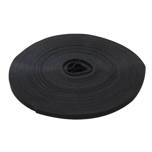 FIXMAN 419854 Selbstklebendes Klettband, schwarz 10 mm x 25 m von Fixman