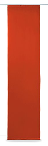 Flächenvorhang Schiebegardine Verdunklung Blackout ca. 60x245 cm Vorhang Gardine #1206 (orange) von Flächenvorhang