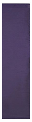 Flächenvorhang Schiebegardine halbtransparent Wildseide Optik Uni Schiebevorhang ca. 60x245 cm Vorhang Gardine #1135 (lila) von Flächenvorhang