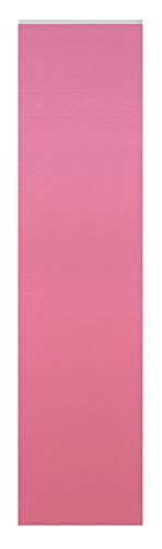 Flächenvorhang Schiebegardine halbtransparent Wildseide Optik Uni Schiebevorhang ca. 60x245 cm Vorhang Gardine #1135 (rosa) von Flächenvorhang