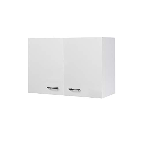Flex-Well Küchen-Hängeschrank UNNA - Oberschrank vielseitig einsetzbar - 2-türig - Breite 80 cm - Weiß von Flex Well