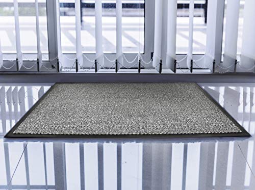 Doortex Schmutzfangmatte Fußmatte "advantagemat", 90 x 150 cm, Schwarz und weiß, für den Innenbereich von Floortex